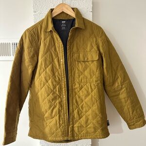 NWOT Helly Hansen Gold Quilted Utility Jacket